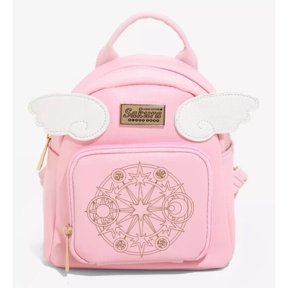 BNWT Cardcaptor Sakura Pink Micro Mini Backpack with Wings